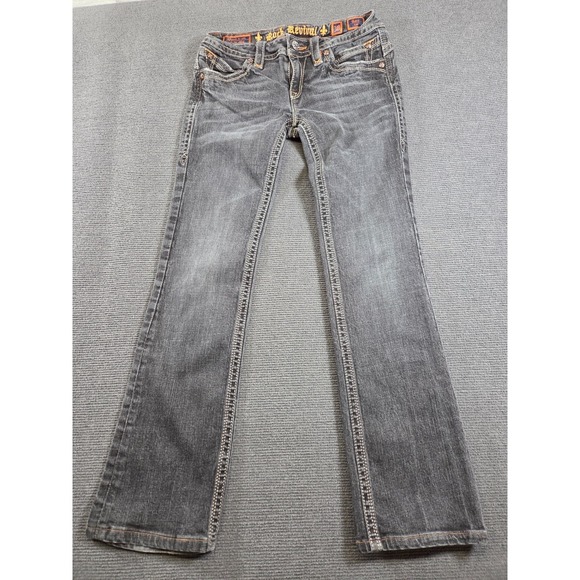 Rock Revival Denim - Rock Revival Gwen Boot Jeans Women's 30 Flap Pocket Rhinestones (30x30)